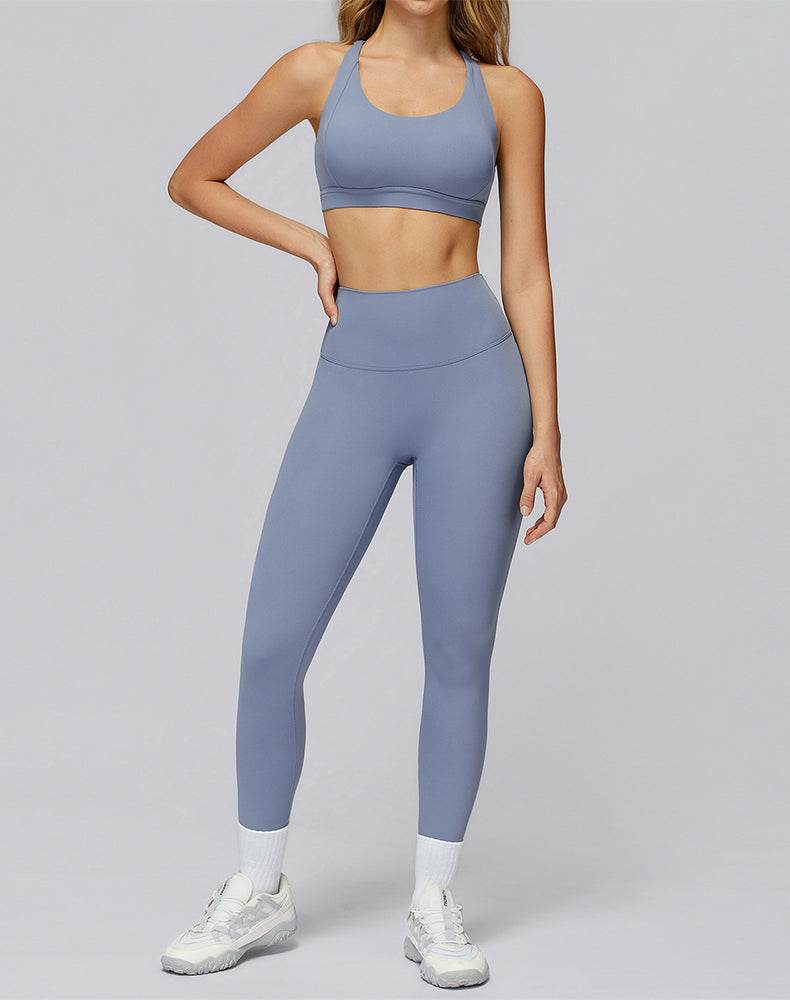 Athletic Wear with Cross Back Strappy Sports Bra and Legging