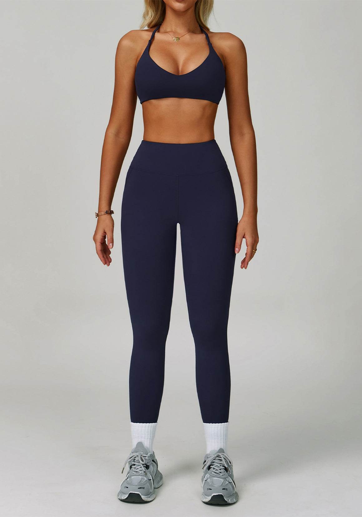 Activewear Set with Cross Back Sports Bra and Legging