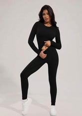 Solid Color Yoga Sports Set