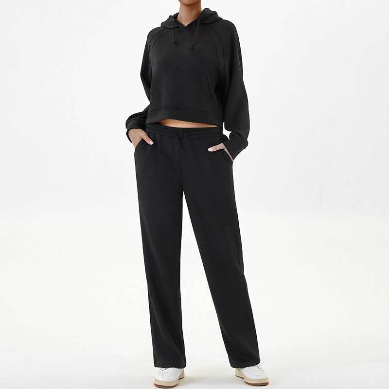 2 Piece Hoodies Sweatsuit Set with Pockets