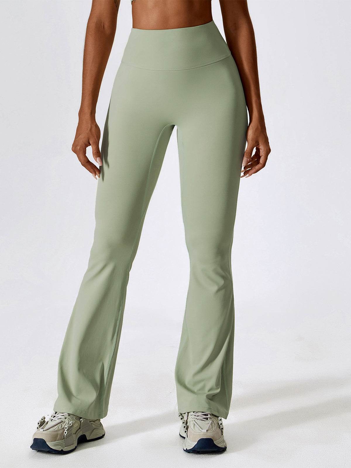 No Front Seam High Waisted Flare Bootcut Yoga Pants