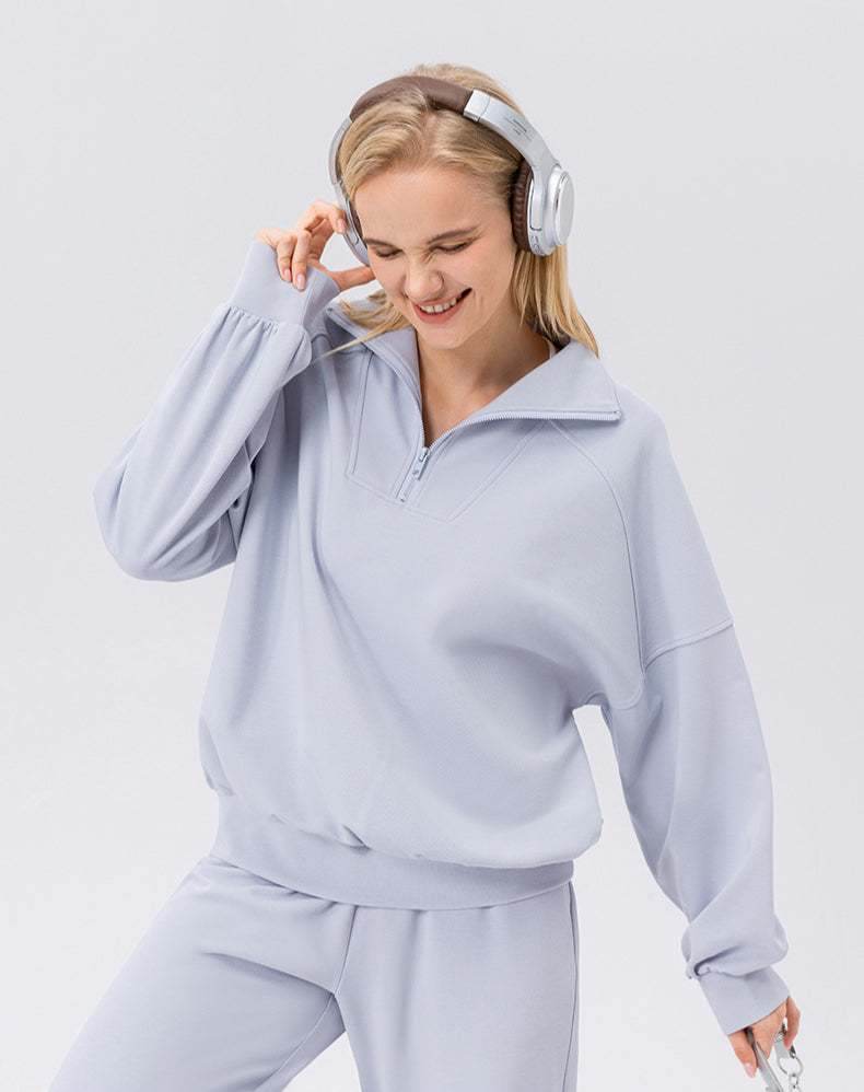 Zip Workout Hoodless Sweatshirt