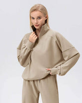 Zip Workout Hoodless Sweatshirt