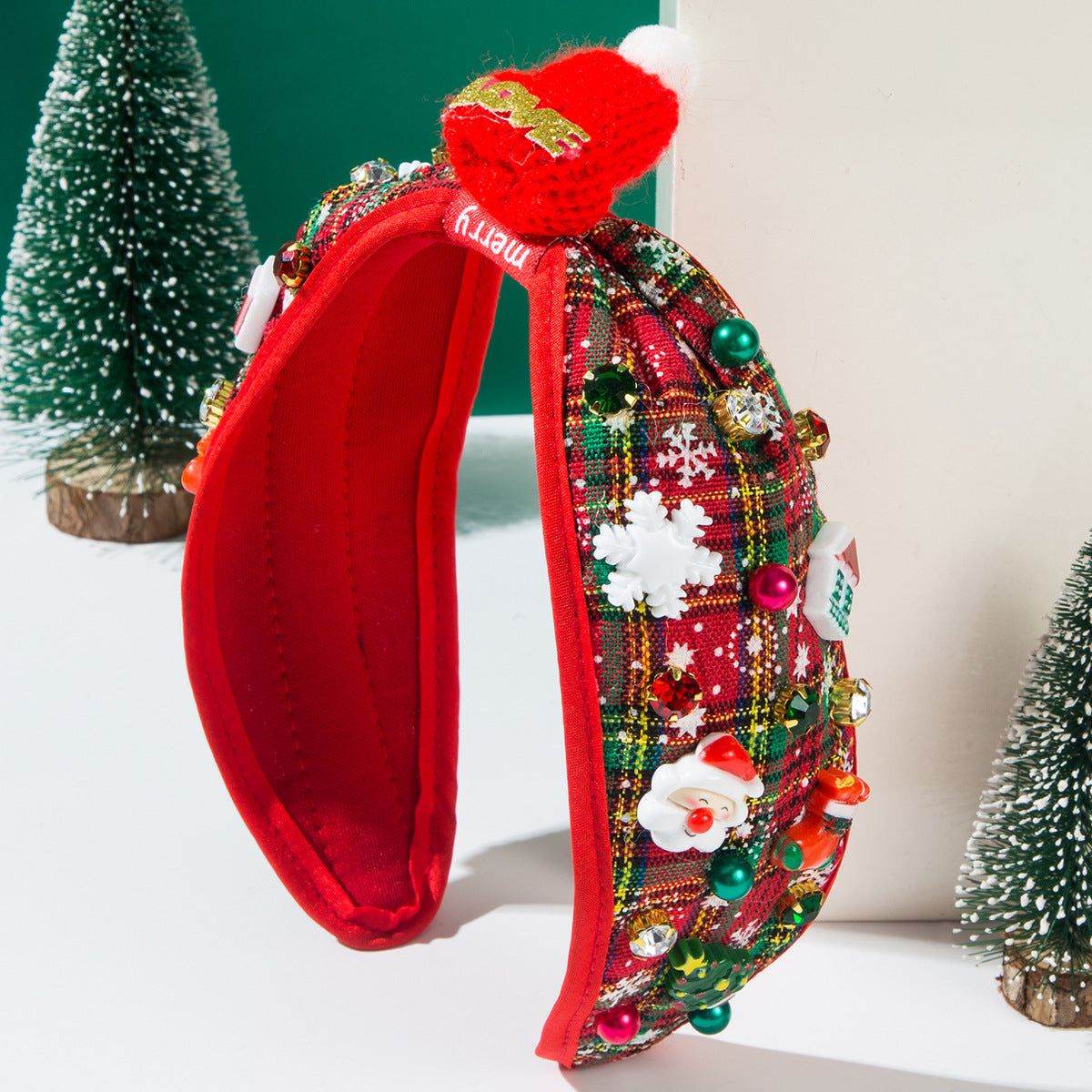Christmas Plaid Knotted Headbands