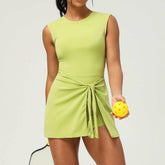 Athletic Sleeveless Dress With Built-in Short