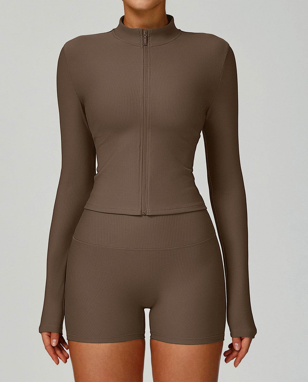 Long Sleeve Full Zip Running Jacket