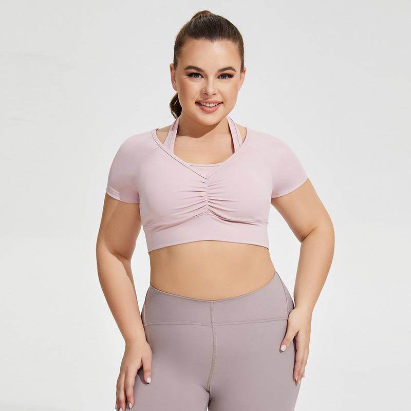 Plus Size Yoga Short Sleeve Top