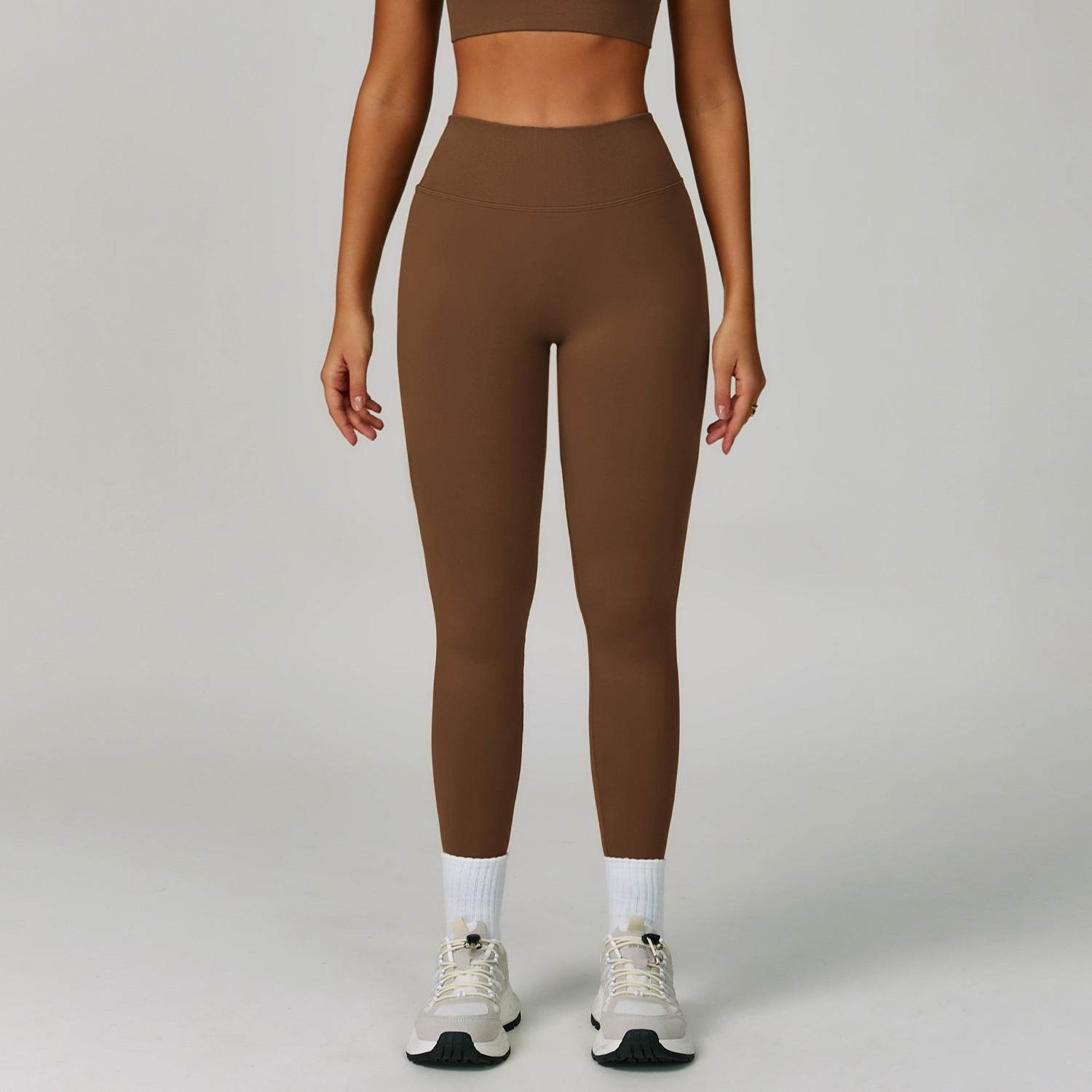 V Back High Waist Biker Legging