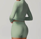 Tight Long Sleeve Cropped T-shirt