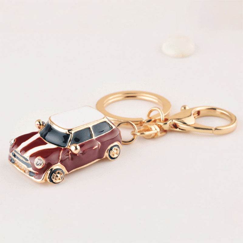 Metal Mini Car Keychain for Bag Accessories and Gifts