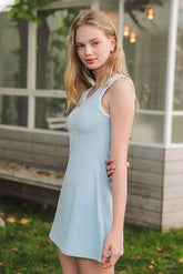 One Piece Sleeveless Tennis Dress With Pad
