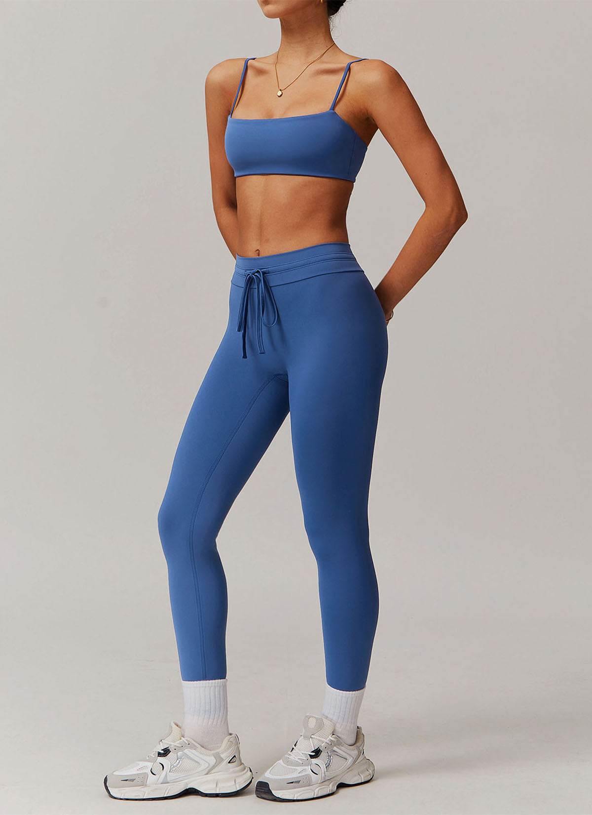 Sports Sets with Thin Strap Bra and Leggings