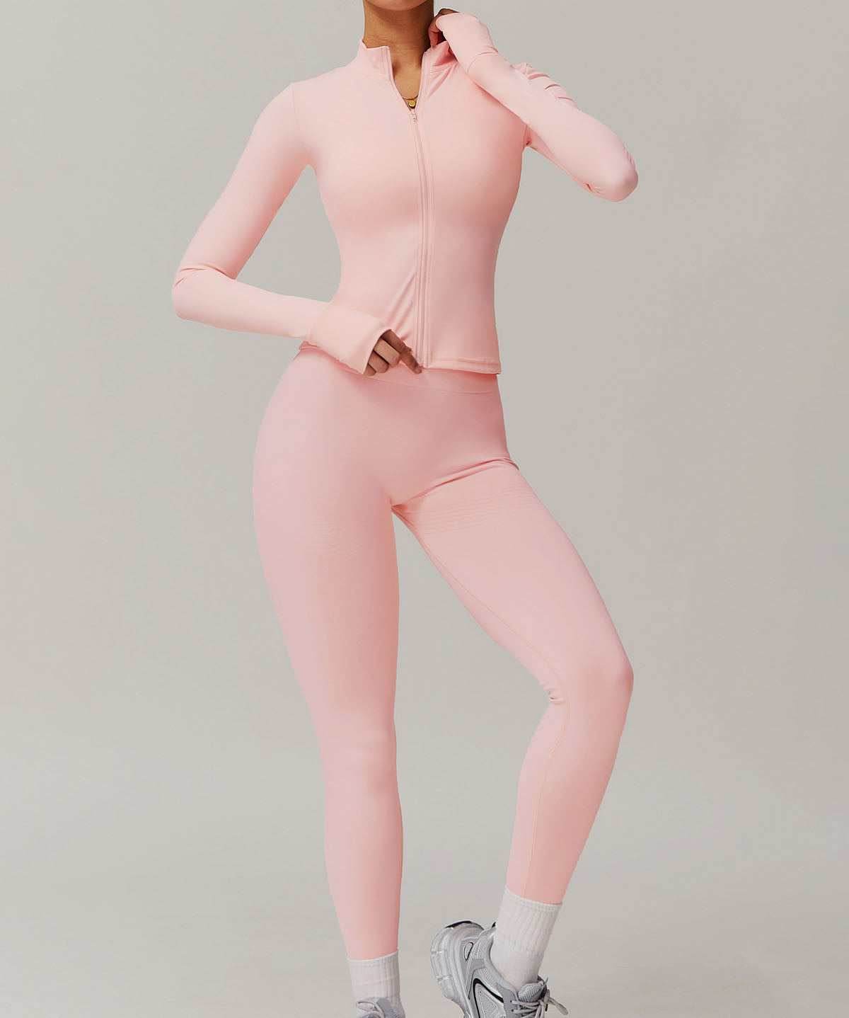 Activewear Set With Sports Jacket and Leggings