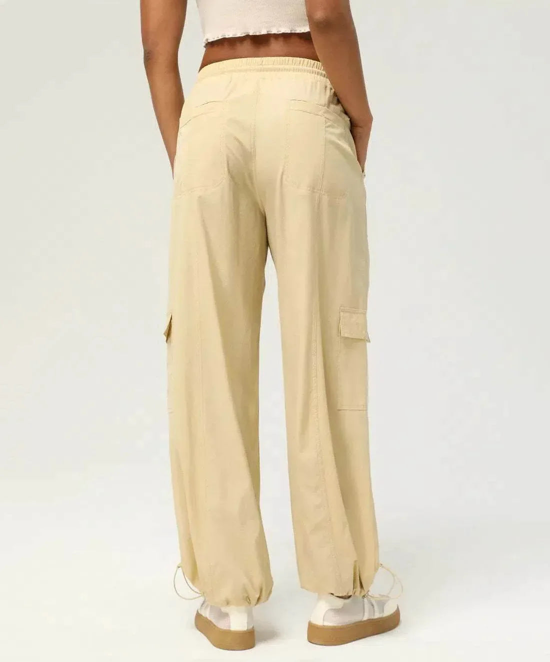 High Waist Casual Jogger Pants With Pockets -