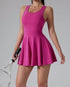 One Piece Sleeveless Tennis Dress With Shorts