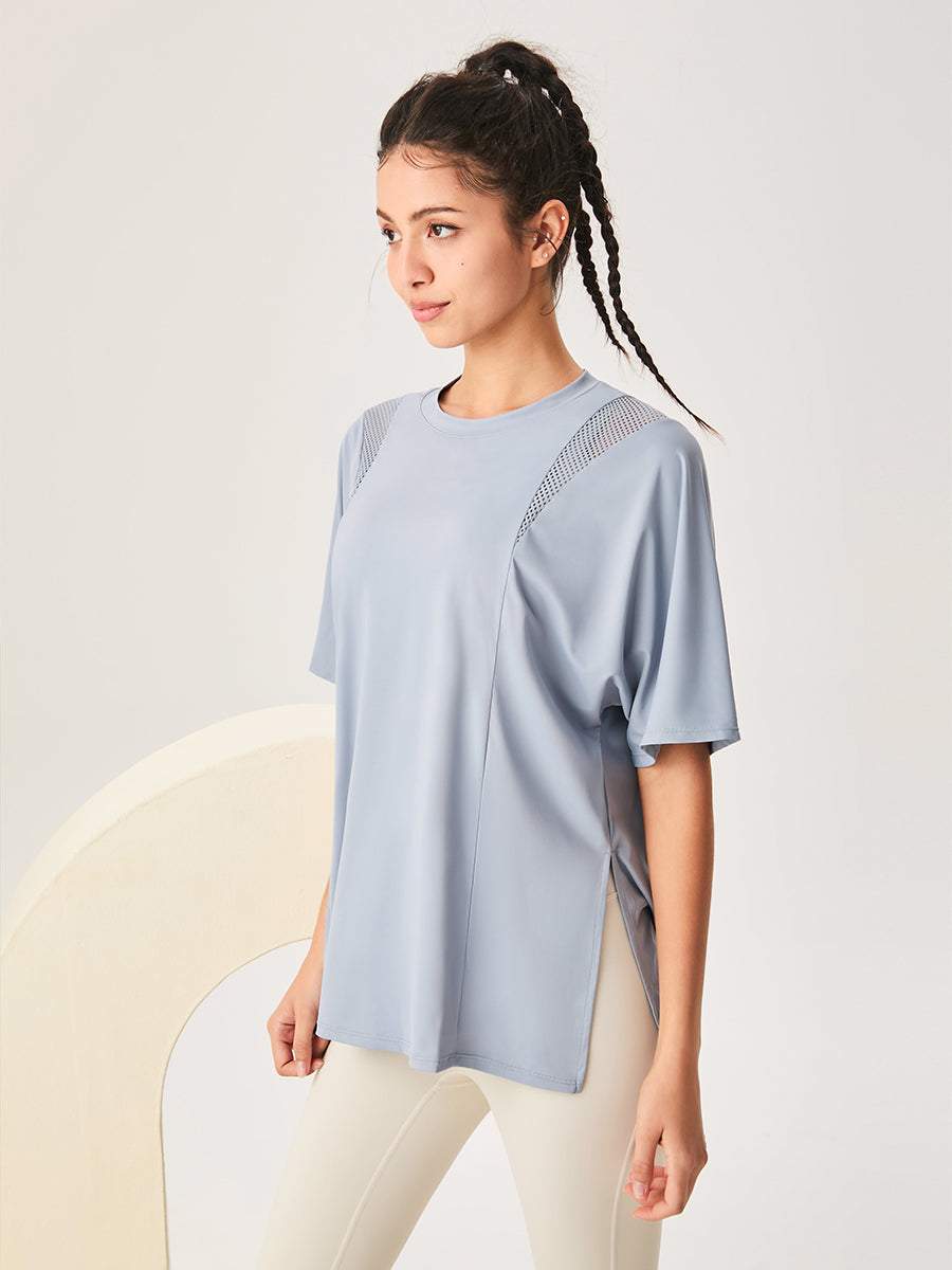 Mesh Short Sleeved Sports Loose T-Shirt