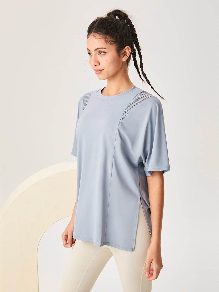 Mesh Short Sleeved Sports Loose T-Shirt