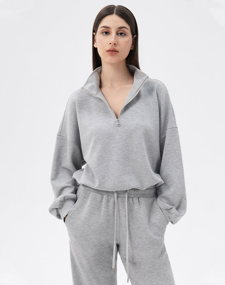 Half Zipper Casual Long Sleeve Sweatshirts