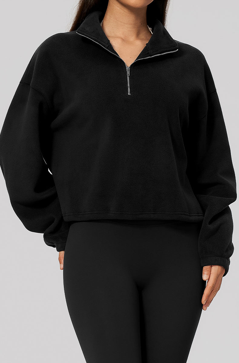 Half Zip Oversized Sweatshirts