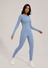 Solid Color Yoga Sports Set
