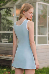 One Piece Sleeveless Tennis Dress With Pad