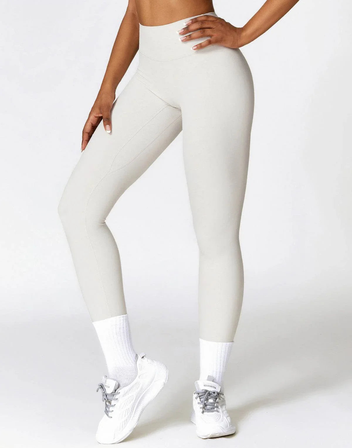 No Front Seam High Waist Sports Leggings -