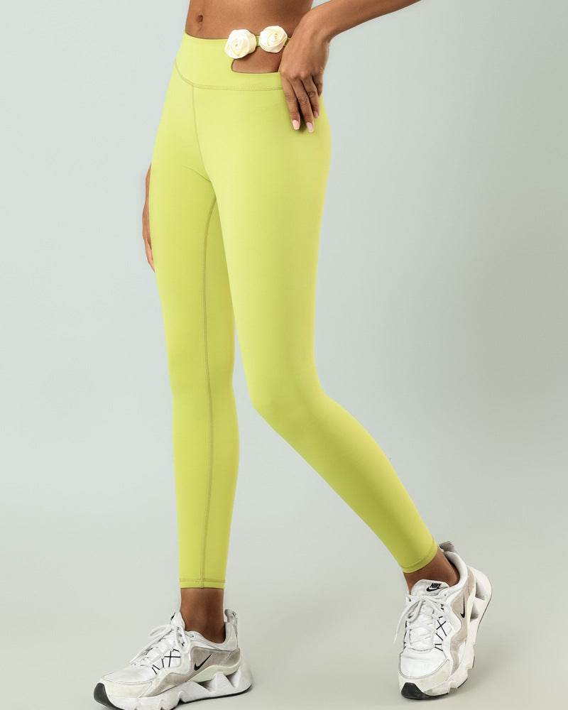 Sports Legging With Flowers