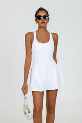 Cross Back Tennis Dress with Built Shorts