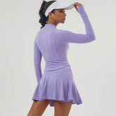 Sports Tennis Dress Set With Jacket and Skirt