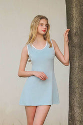 One Piece Sleeveless Tennis Dress With Pad