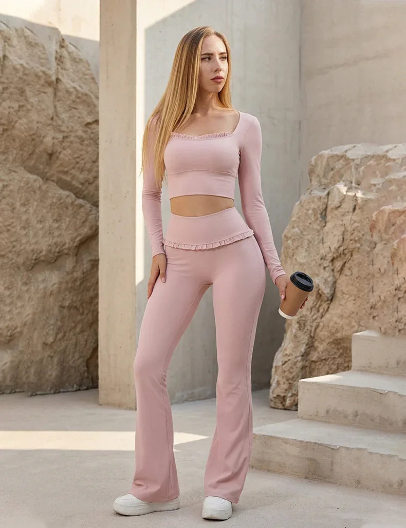 Yoga Flounce Flare Leggings -