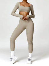 2 Piece Long Sleeve Yoga Set