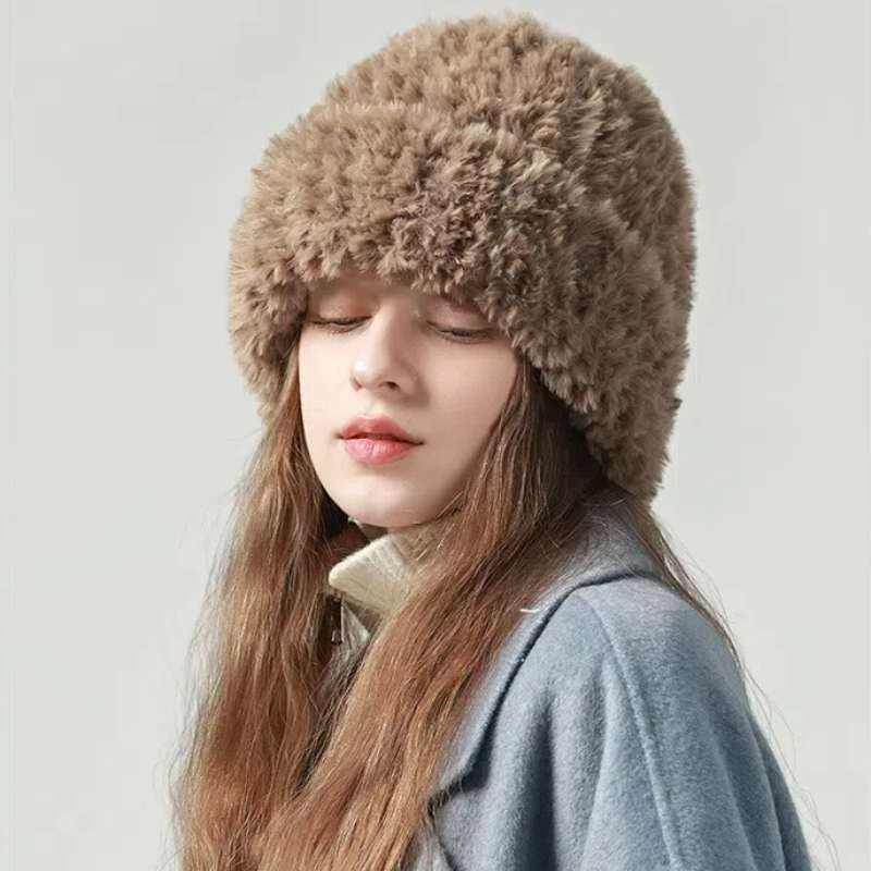 Soft Fuzzy Knitted Warm Beanie Hat