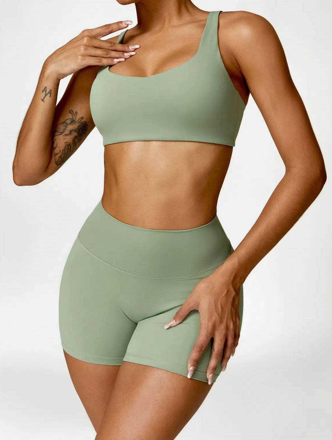 Fitness Clothing Yoga Set With Bra and Shorts