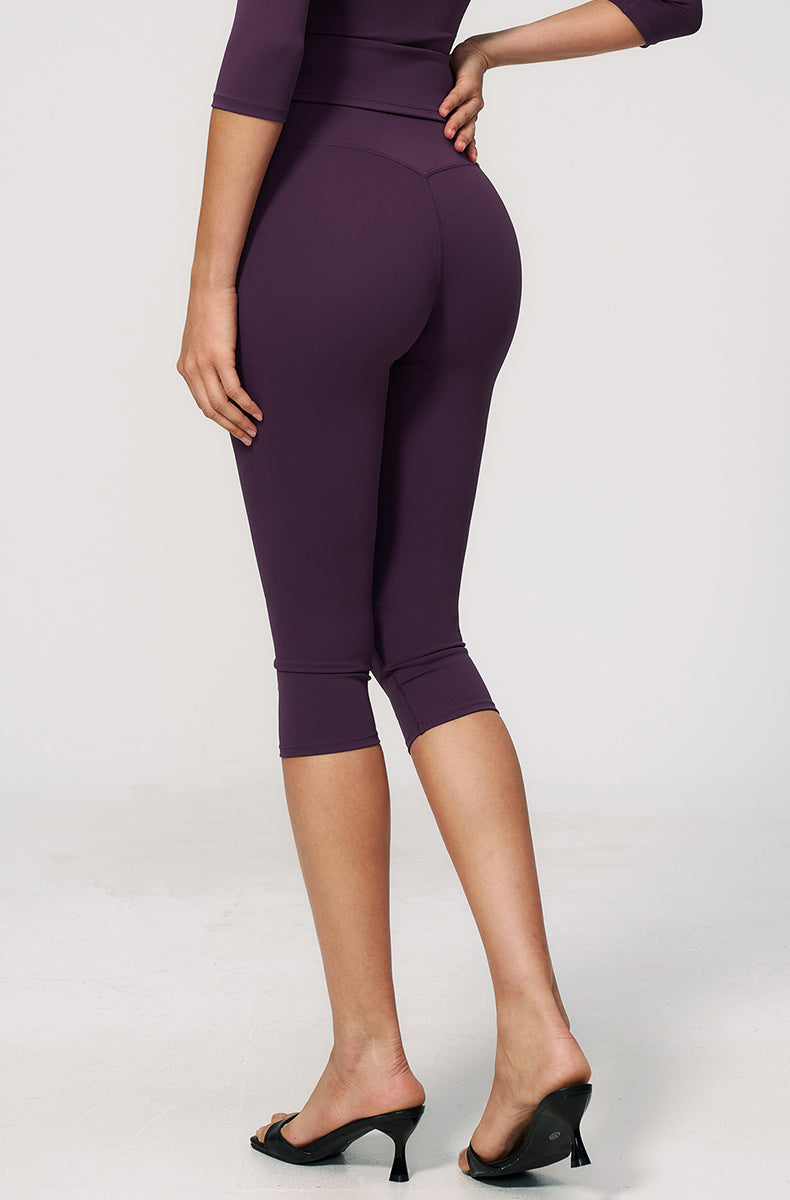 Tummy Control High Waisted Capri Yoga Leggings