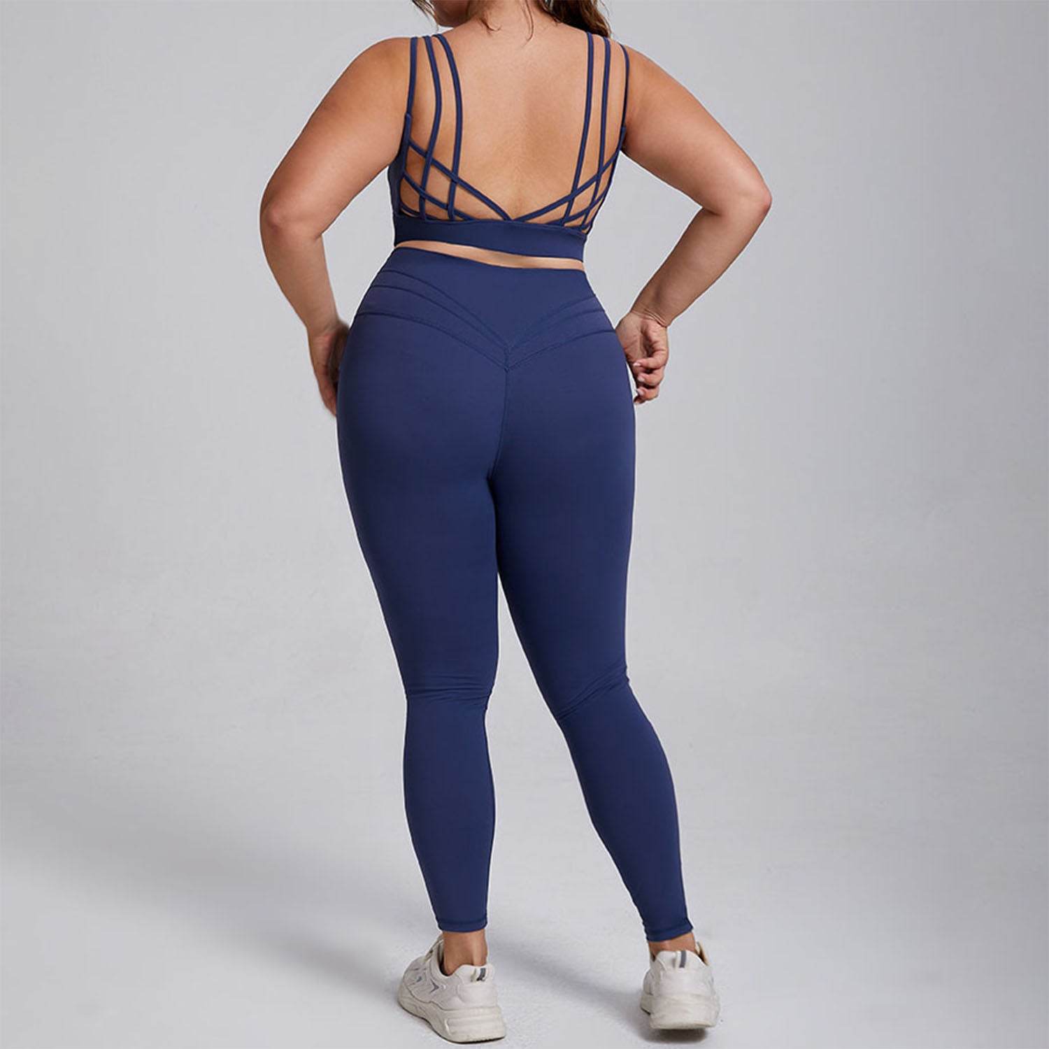Workout Sets with Cross Back Sports Bra and Legging