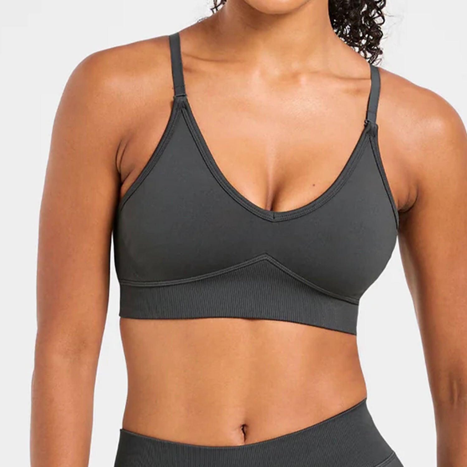 Cross Back Sports Bras Adjustable Strappy Yoga Crop Tops