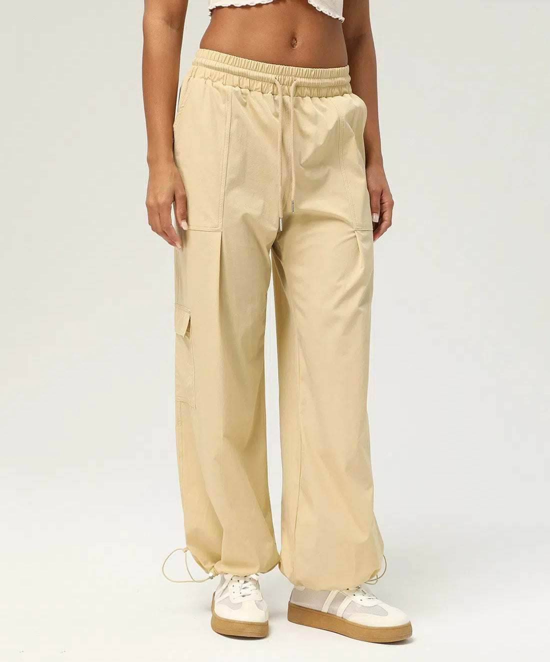 High Waist Casual Jogger Pants With Pockets