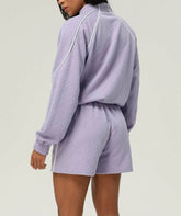 Casual Sportswear Set with Jacket and Short
