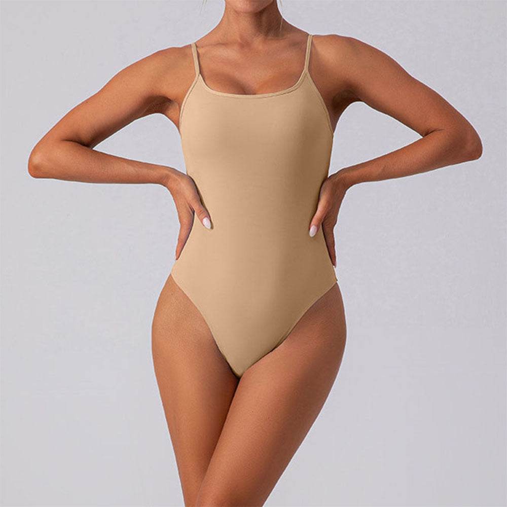 Square Neck Thong Cami One Piece Tank Top Bodysuits