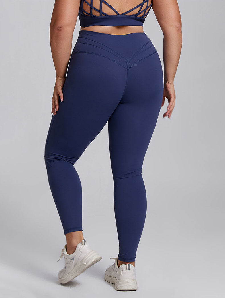 Plus Size High Waist Tummy Control Yoga Leggings