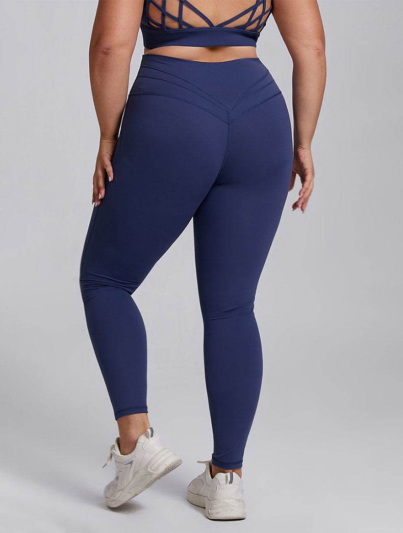 Plus Size High Waist Tummy Control Yoga Leggings
