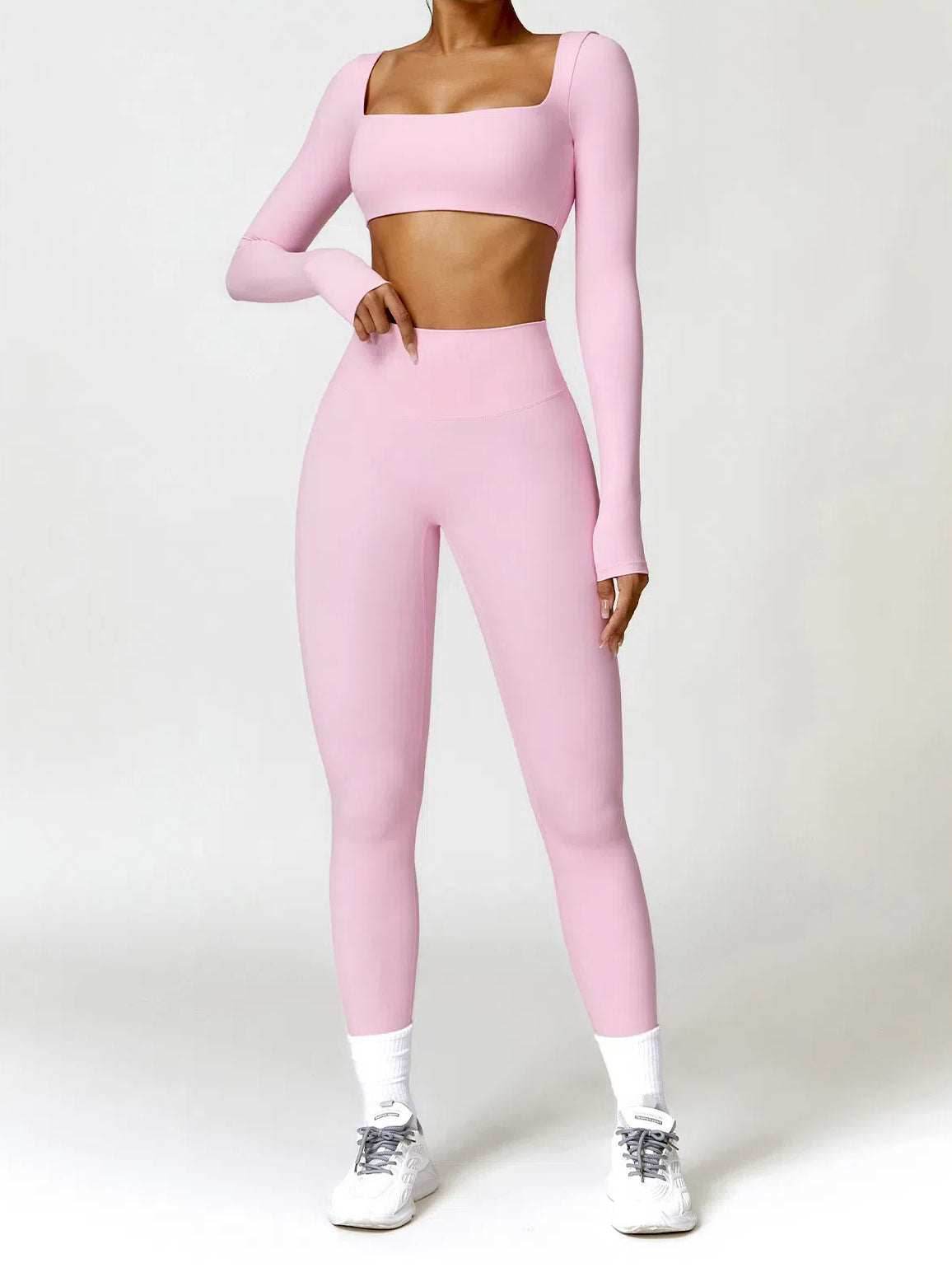 2 Piece Long Sleeve Yoga Set