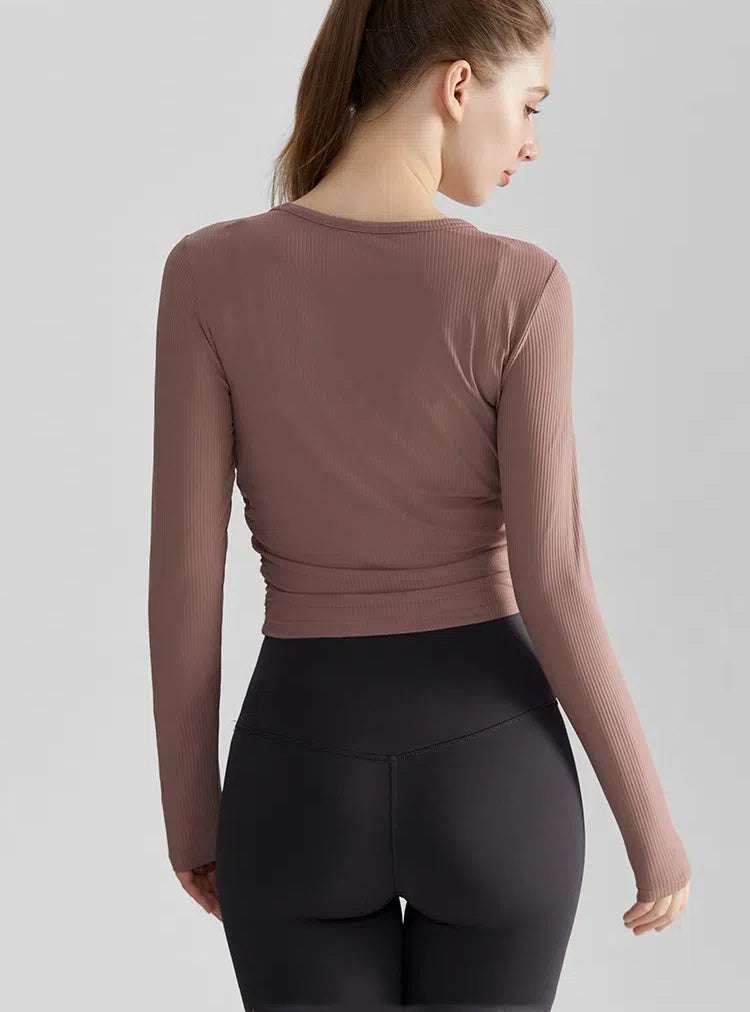 Long Sleeve Yoga T-Shirts -
