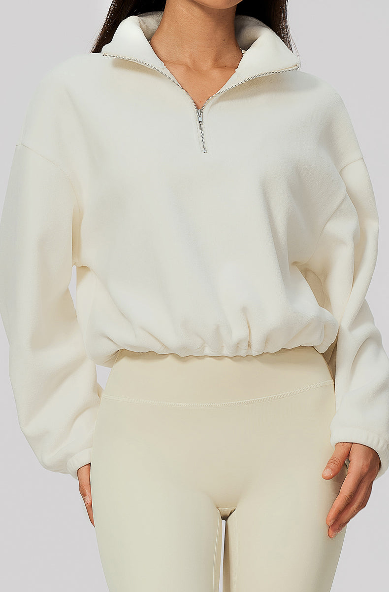 Half Zip Oversized Sweatshirts