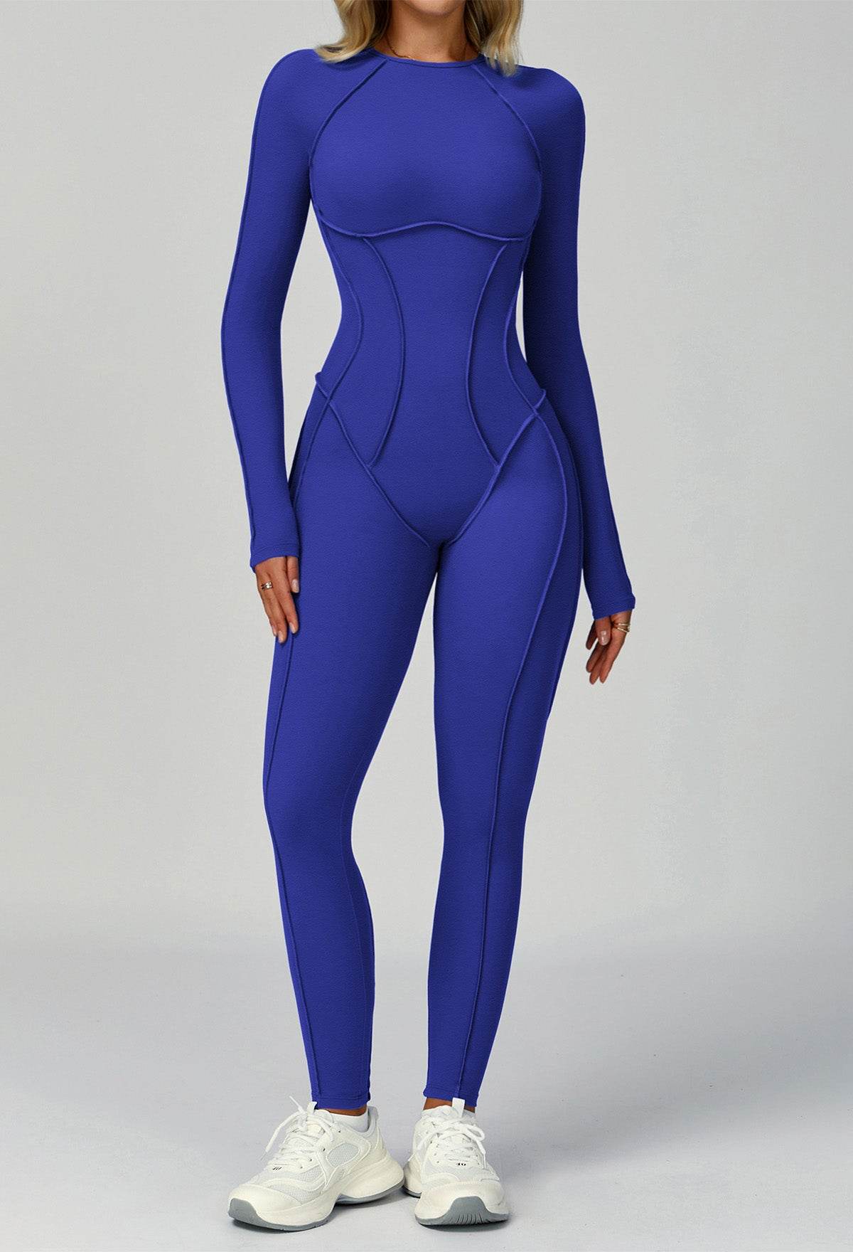 Long Sleeve Backless Yoga One Piece Jumpsuits -