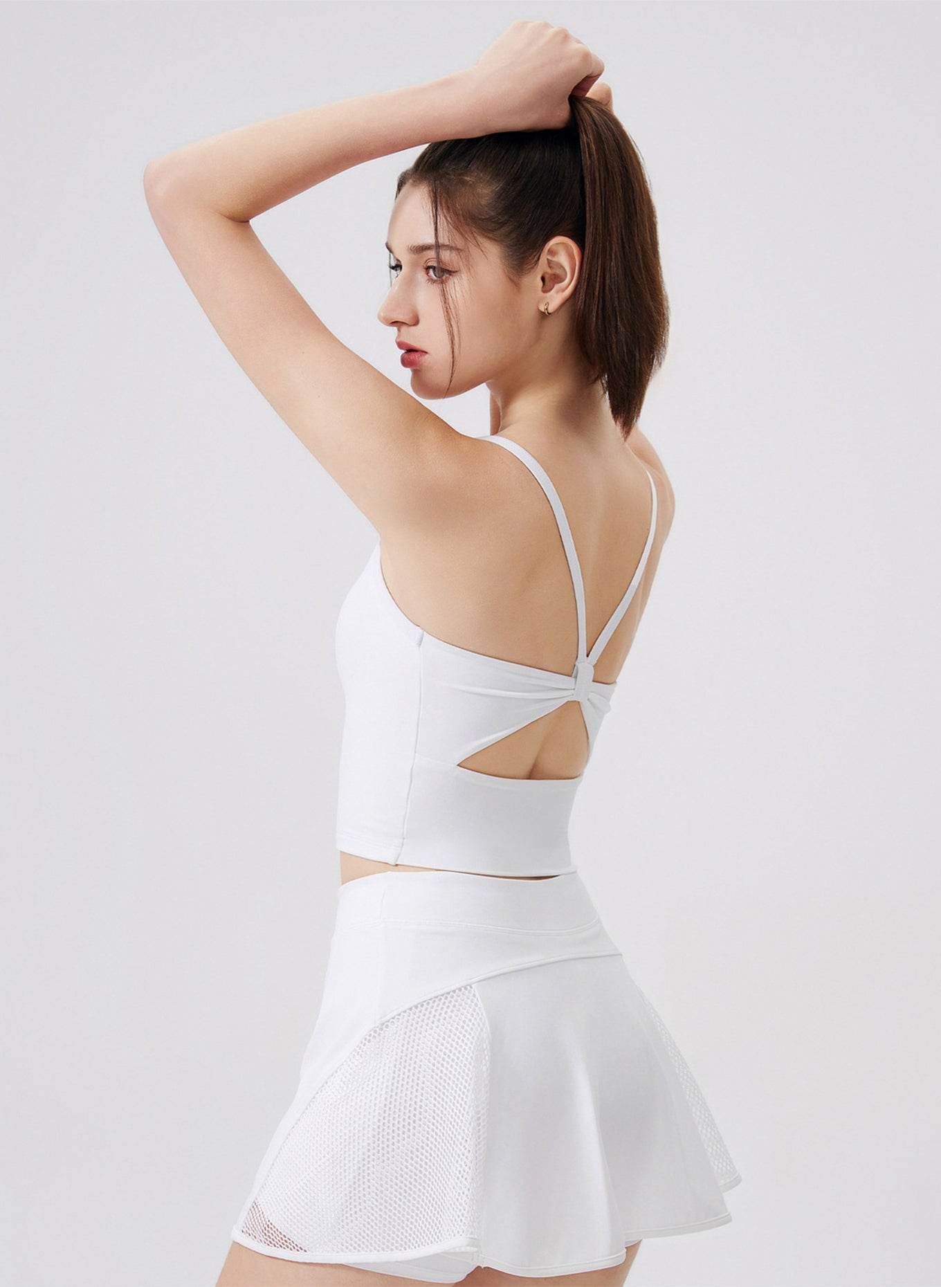 Bowknot Strappy Sports Tank Tops