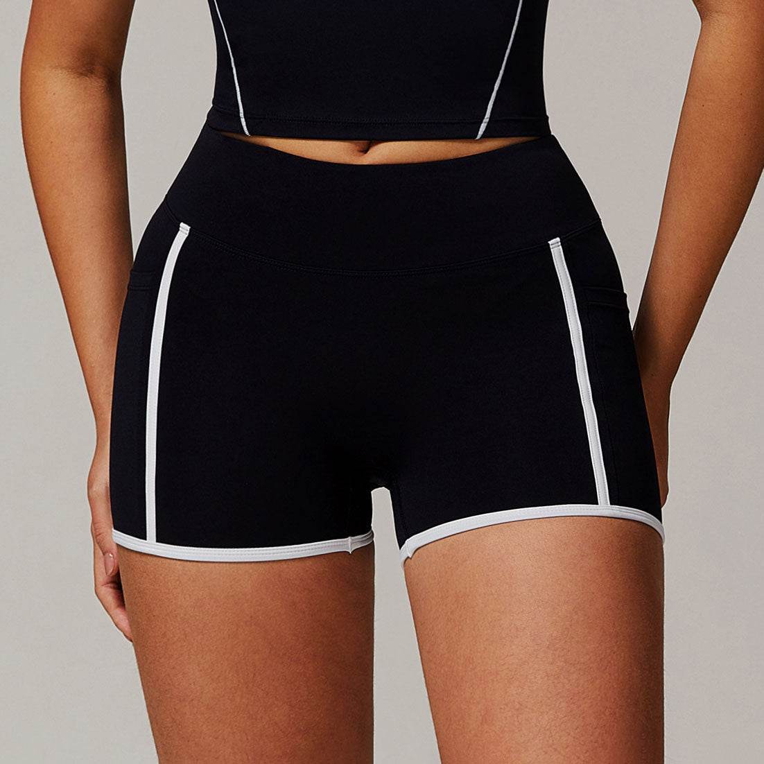 High Waist Stretch Fitness Shorts