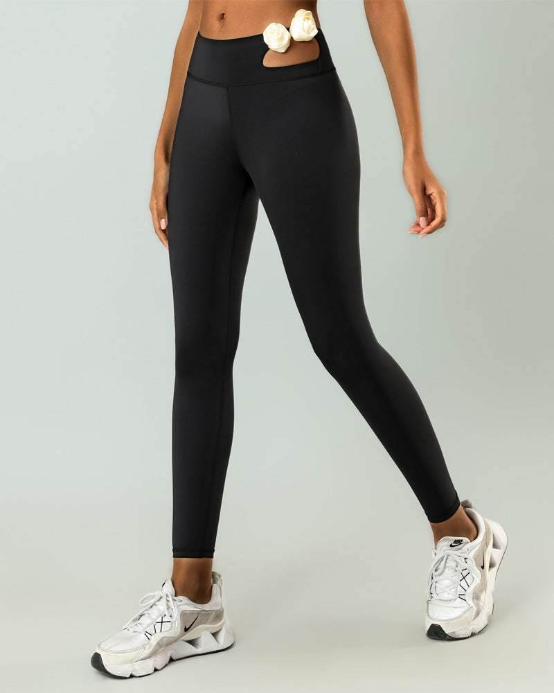 Sports Legging With Flowers