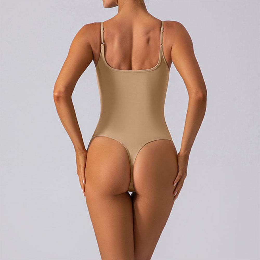 Square Neck Thong Cami One Piece Tank Top Bodysuits